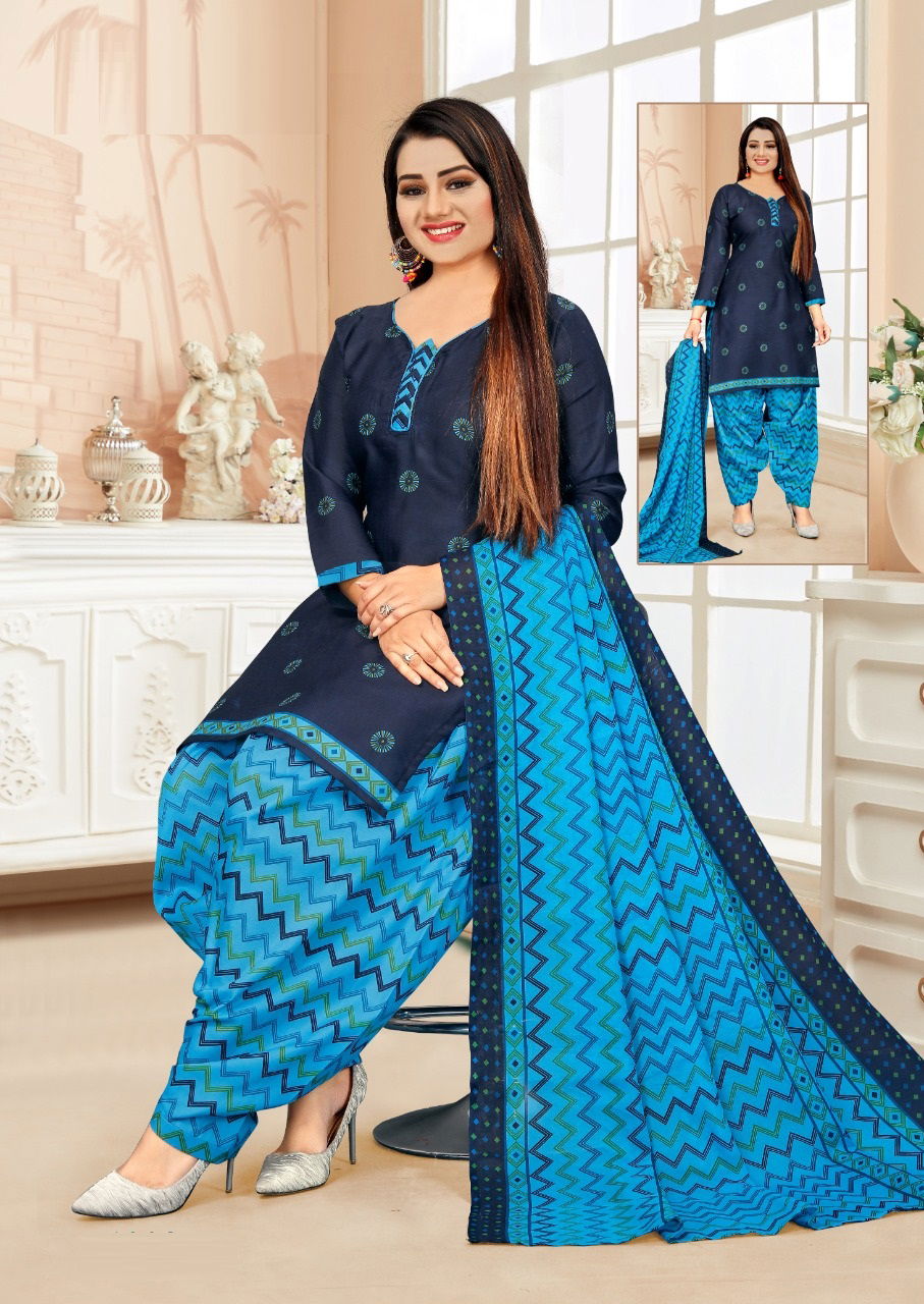 Amit Kanika 12 Latest Ready Made Cotton Printed Regular Wear Cotton Dress
